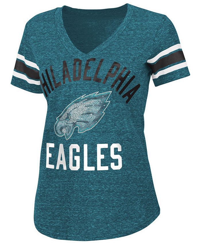 G-III Sports Women's Philadelphia Eagles Big Game Rhinestone T-Shirt -  Macy's