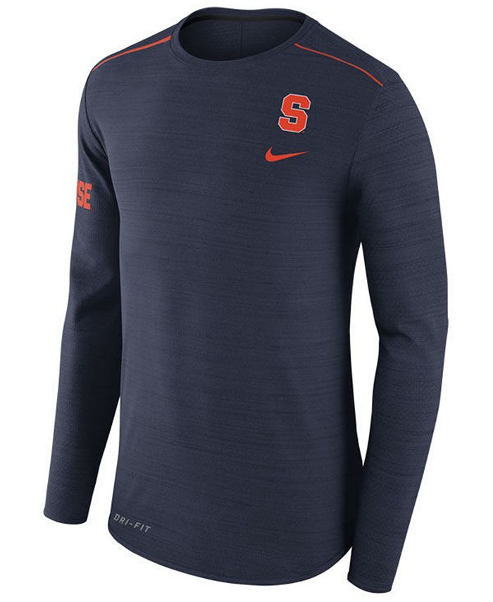 Nike Men s Syracuse Orange Dri Fit Breathe Long Sleeve T Shirt