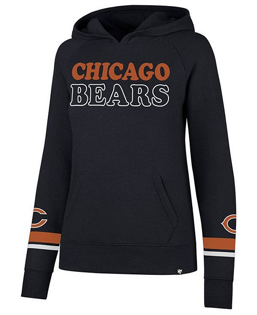 47 Brand Women S Chicago Bears Throwback Hooded Sweatshirt