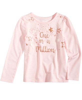 Epic Threads - Puff Print-Graphic Long-Sleeve T-Shirt, Toddler & Little Girls (2T-6X)