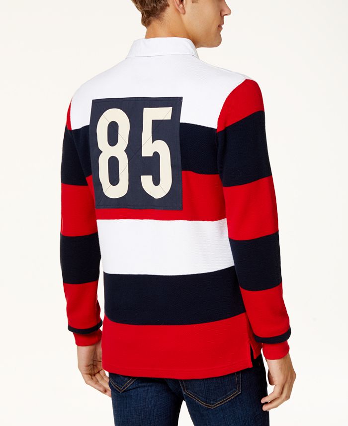 Tommy Hilfiger Men's Striped Rugby Shirt Macy's