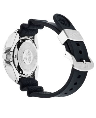 Seiko Men's Automatic Prospex Diver Black Silicone Strap Watch 44mm