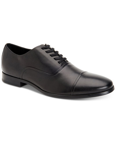 Calvin Klein Men's Saul Leather Oxfords - All Men's Shoes - Men - Macy's