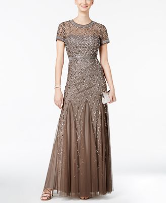 Adrianna Papell Petite Embellished Gown - Dresses - Petites - Macy's