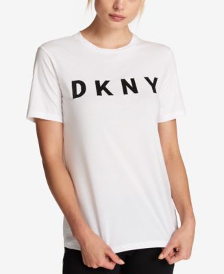 DKNY Cotton Logo-Print T-Shirt & Reviews - Tops - Women