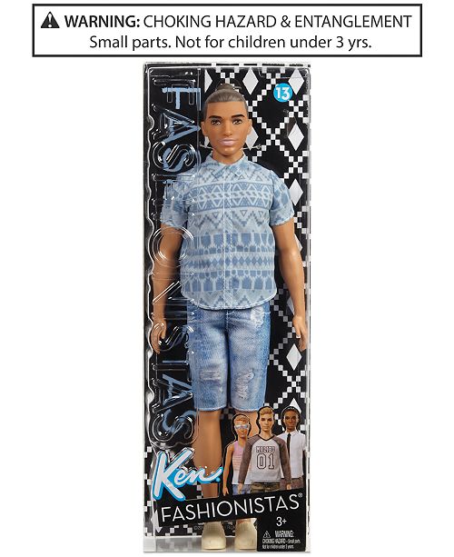 Barbie Mattel's Ken® Fashionistas Man Bun Doll & Reviews 