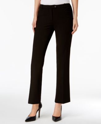 Calvin Klein Petite Straight-Leg Pants - Macy's