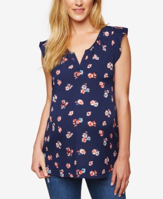Motherhood Maternity - Maternity Floral-Print Blouse
