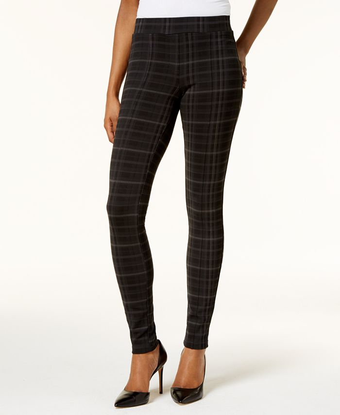 Style & Co Petite Plaid Ponte Legging, Created for Macy's - Macy's