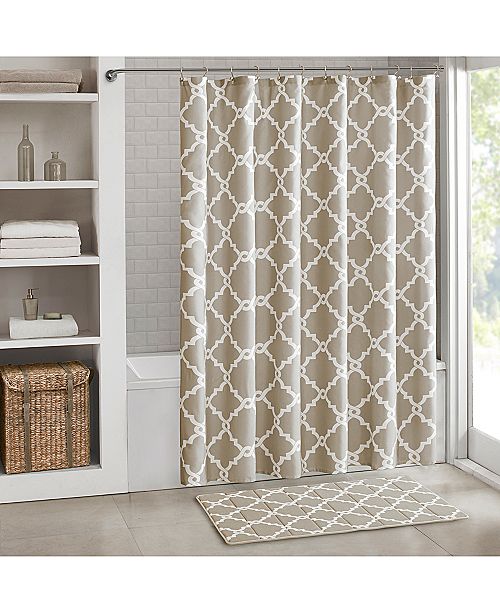 Madison Park Merritt Fretwork Print 72 Quot Square Shower