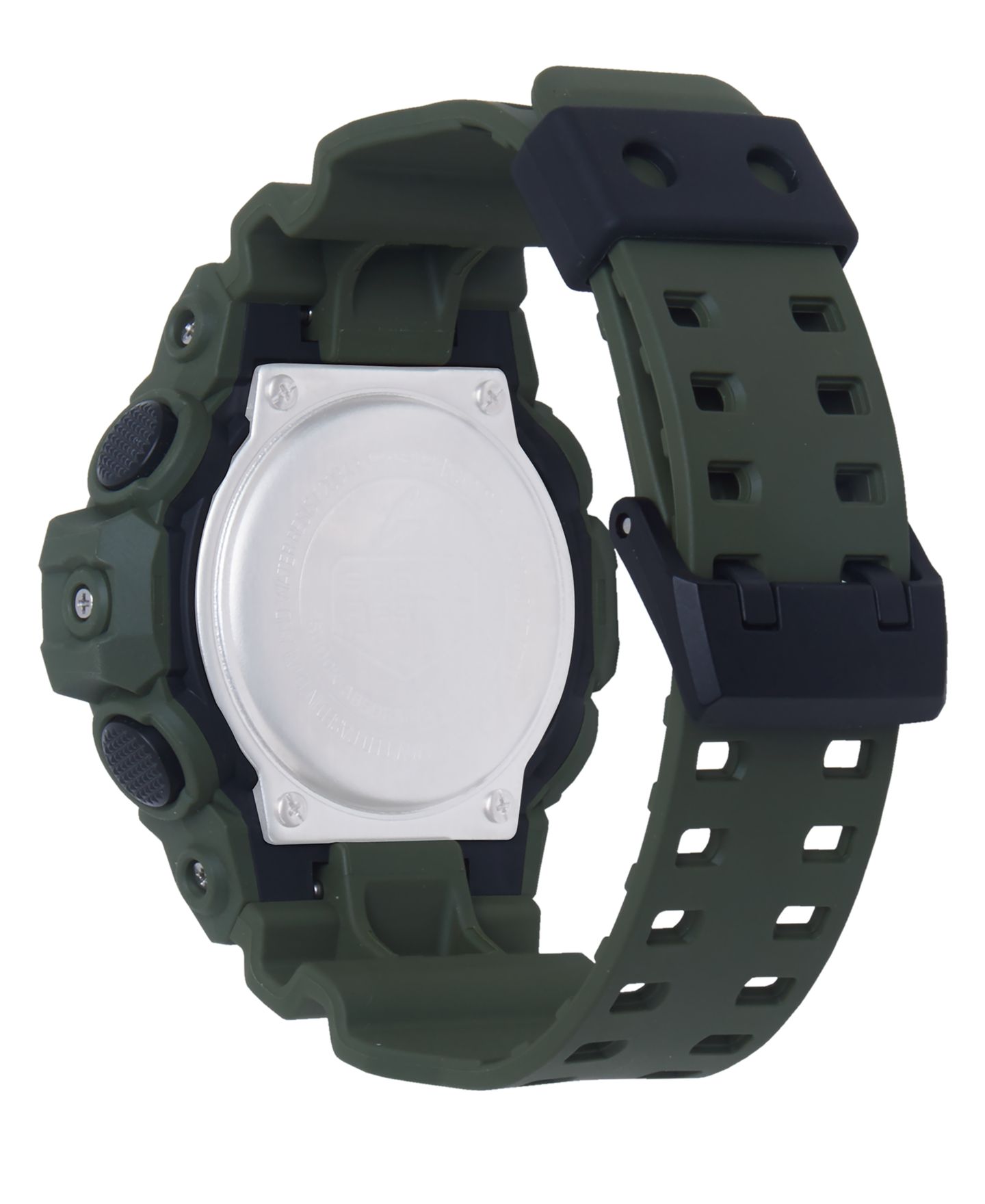 Мужские часы G-Shock Analog-Digital Green Resin Strap Watch 53mm, цвет: Зелёный / Чёрный — фото 3