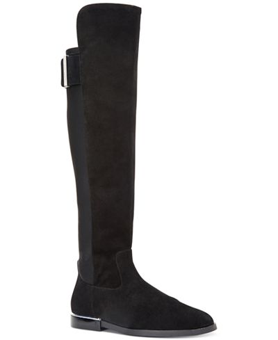 calvin klein grey suede boots
