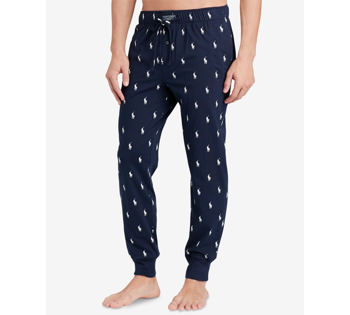 Men's Lightweight Cotton Logo Pajama Pants - Andover Heather