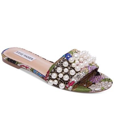 pearl madden steve embellished sandals slides shoes vanessa macys