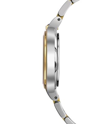 Women's Rubaiyat Diamond (1/4 ct. t.w.) Two-Tone Stainless Steel Bracelet Watch 35mm