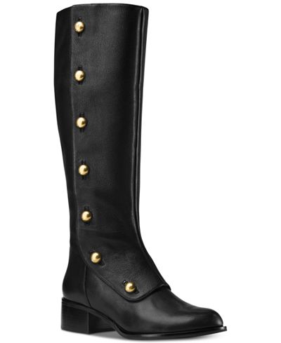 michael kors navy blue boots