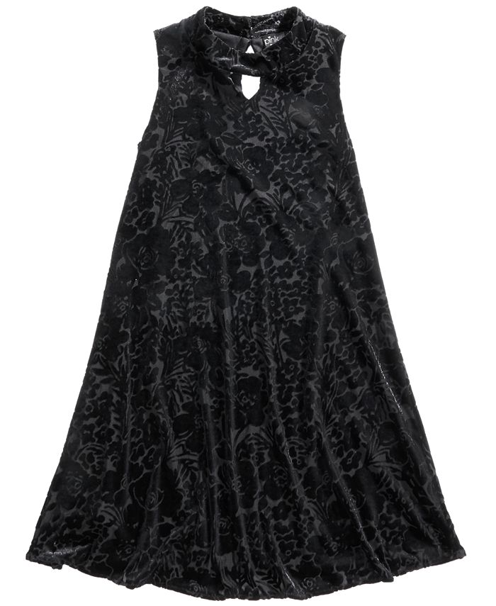 Macy's pink sale and black dress