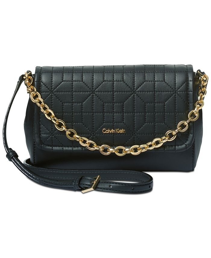Calvin Klein Hera Quilted Pebble Small Crossbody - Macy's