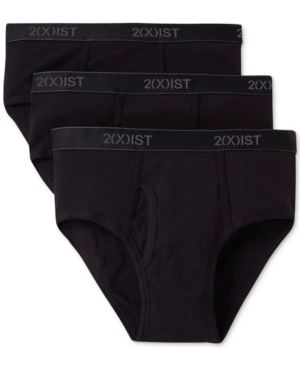 2(x)ist Fly Front Men's Cotton Briefs 3-Pack