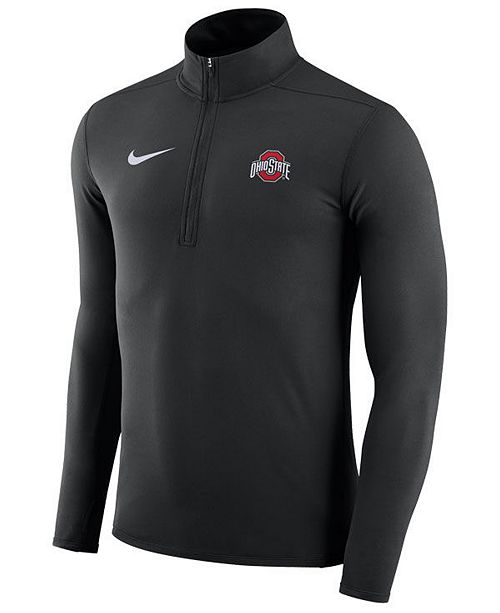 Nike Men S Ohio State Buckeyes Element Quarter Zip Pullover