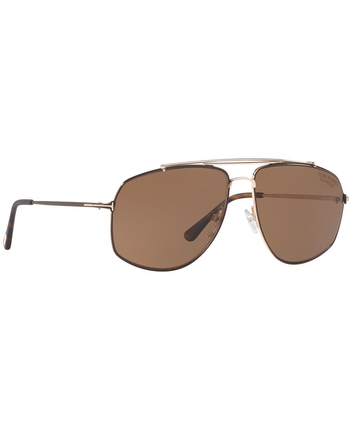Tom Ford GEORGES Polarized Sunglasses, FT0496 - Macy's