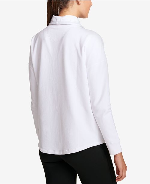 Download DKNY Sport Mock-Neck Zip-Up Jacket & Reviews - Jackets ...