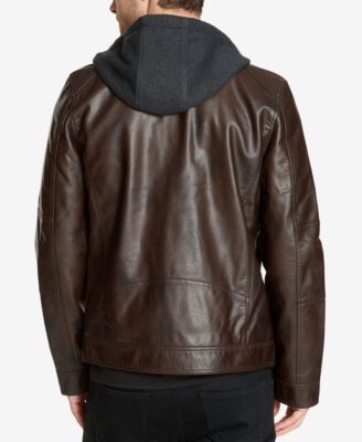 faux jacket with hood