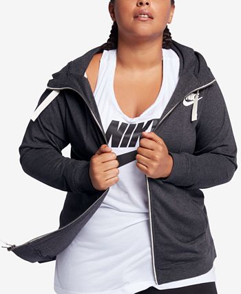 Plus size black nike hoodie clearance