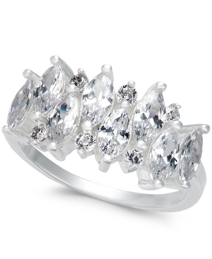 Charter Club Silver Tone Cubic Zirconia Ring Created for Macy s