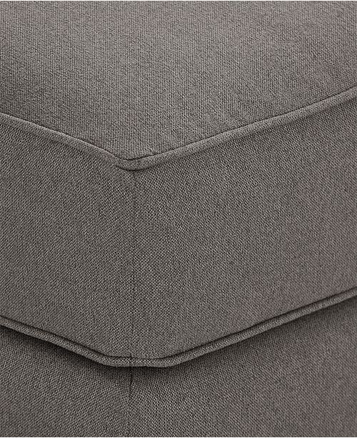 Furniture Astra Fabric Ottoman, Created for Macy's Furniture Macy's