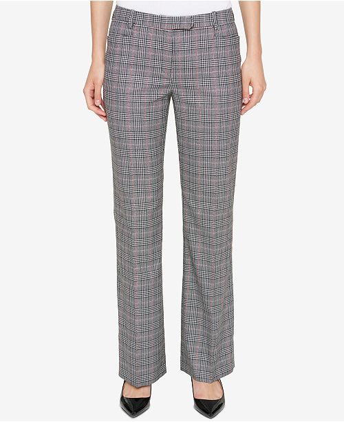 Tommy Hilfiger Plaid Bootcut Pants Pants Women Macy's