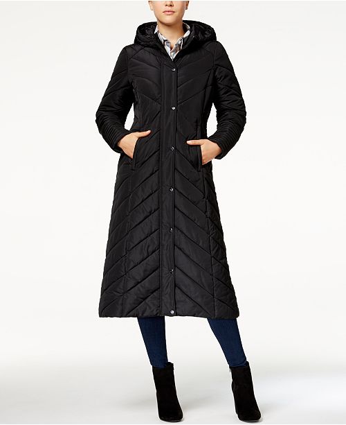 Madden Girl Juniors Chevron Maxi Puffer Coat Reviews Coats Women Macy S