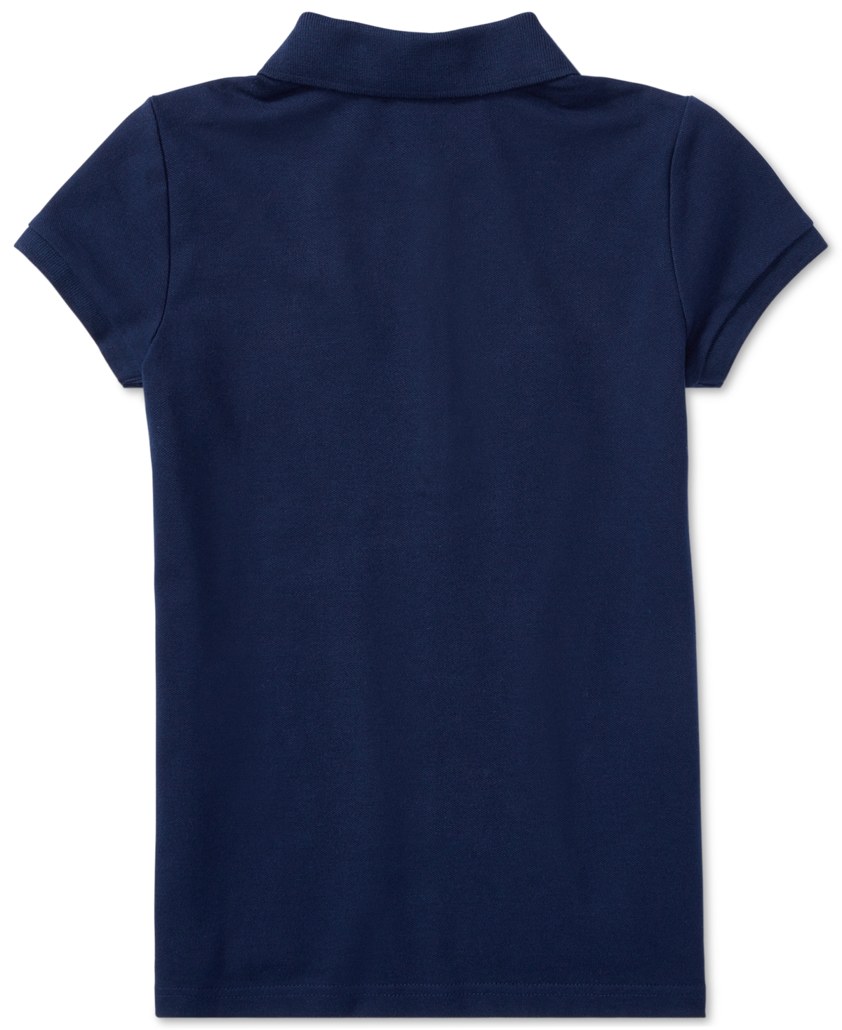 Polo Ralph Lauren Big Girls Stretch Cotton Mesh Polo Shirt In Blue