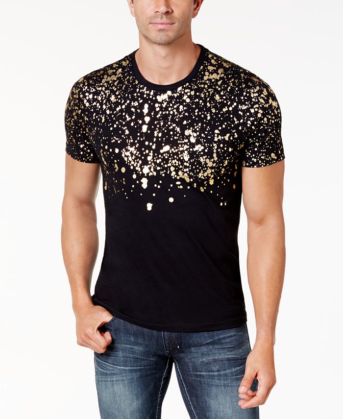 INC International Concepts INC Men's Gold-Foil T-Shirt, Created
