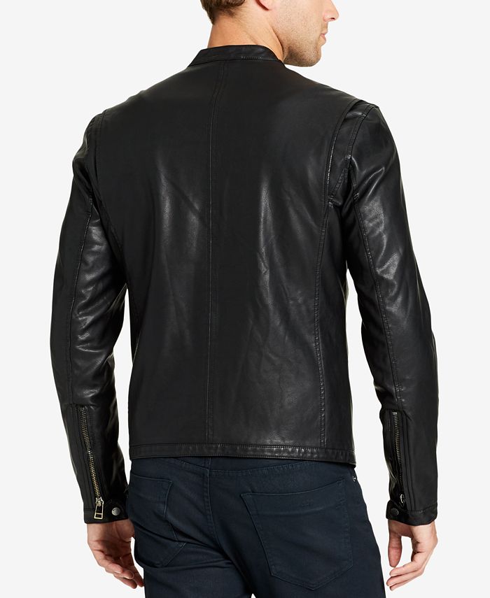 WILLIAM RAST Men's Faux-Leather Moto Jacket - Macy's