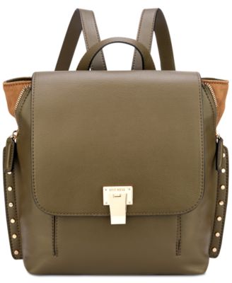 nine west leather backpack purse