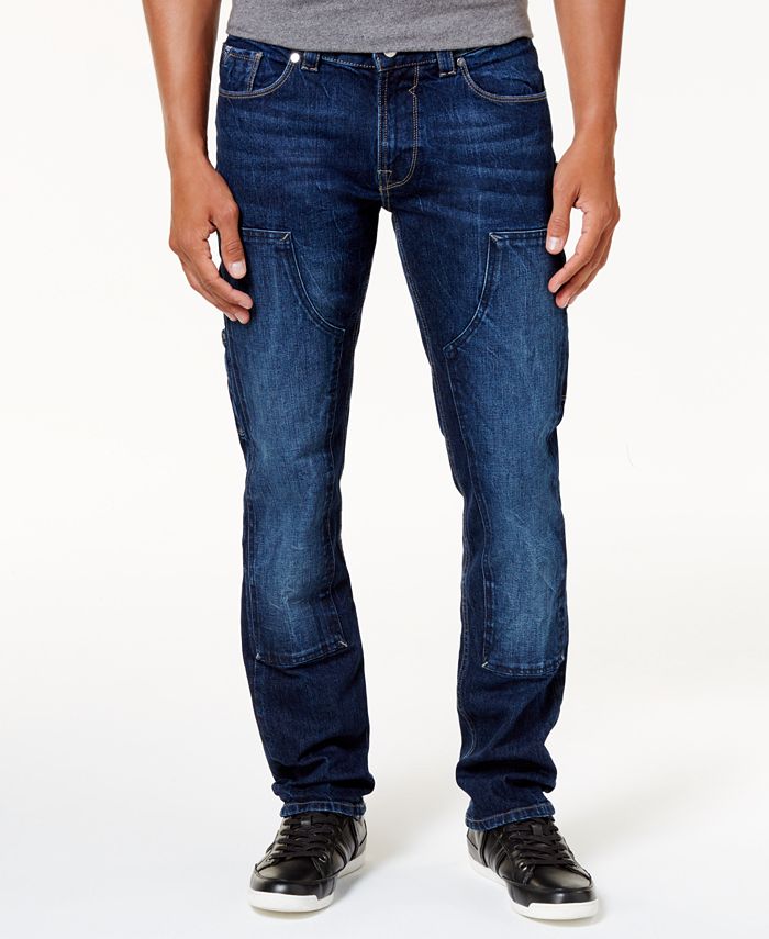 GUESS Men's Slim-Straight Stretch Carpenter Jeans & Reviews - Jeans ...