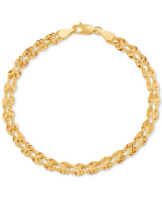 Macy's - Double Singapore Chain Bracelet in 14k Gold
