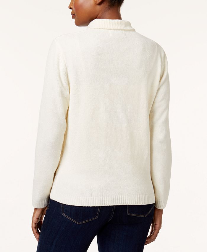 Alfred Dunner Petite CableKnit Cardigan Macy's