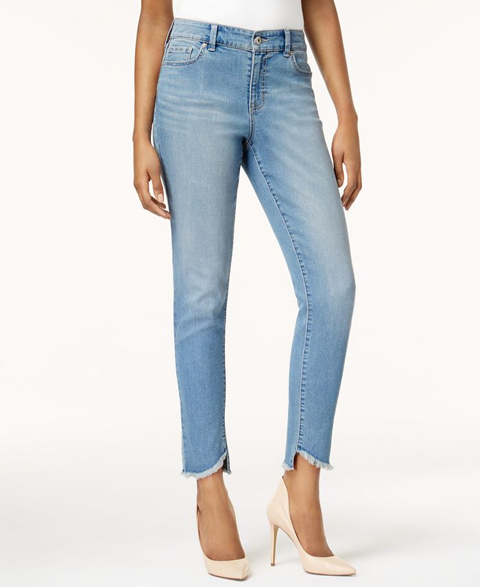 Style & Co Slant-Hem Skinny Jeans, Created for Macy's & Reviews - Jeans ...
