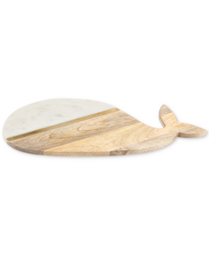 Thirstystone Whale Marble & Wood Serving Board