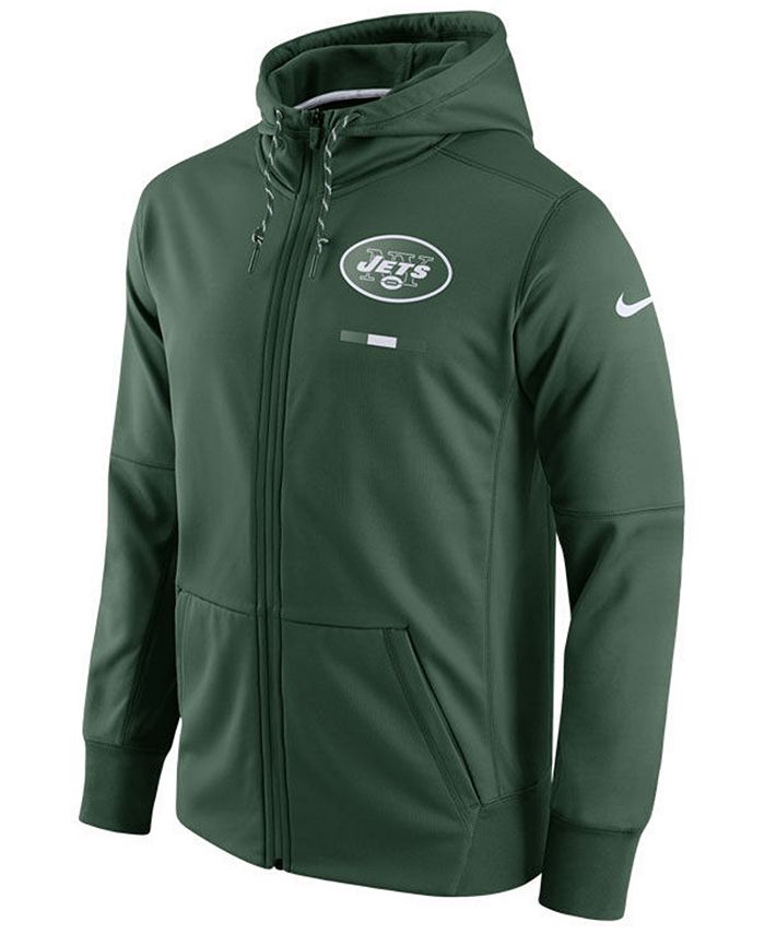 Nike Men's New York Jets Therma Full-Zip Hoodie - Macy's