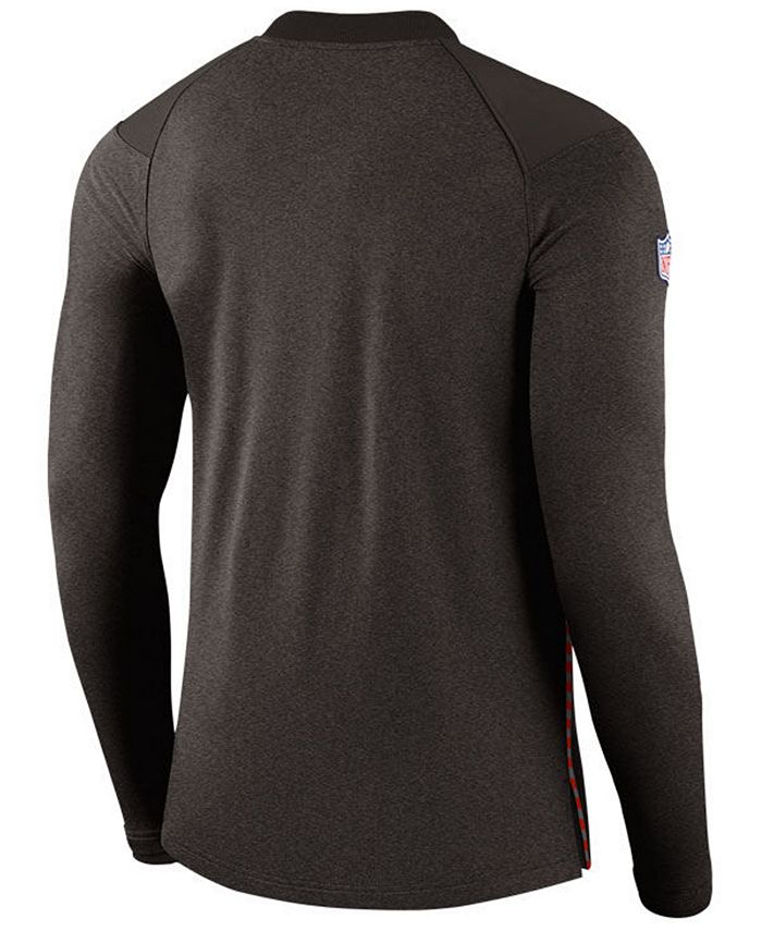 Nike Men's Cleveland Browns Coaches QuarterZip Pullover Macy's