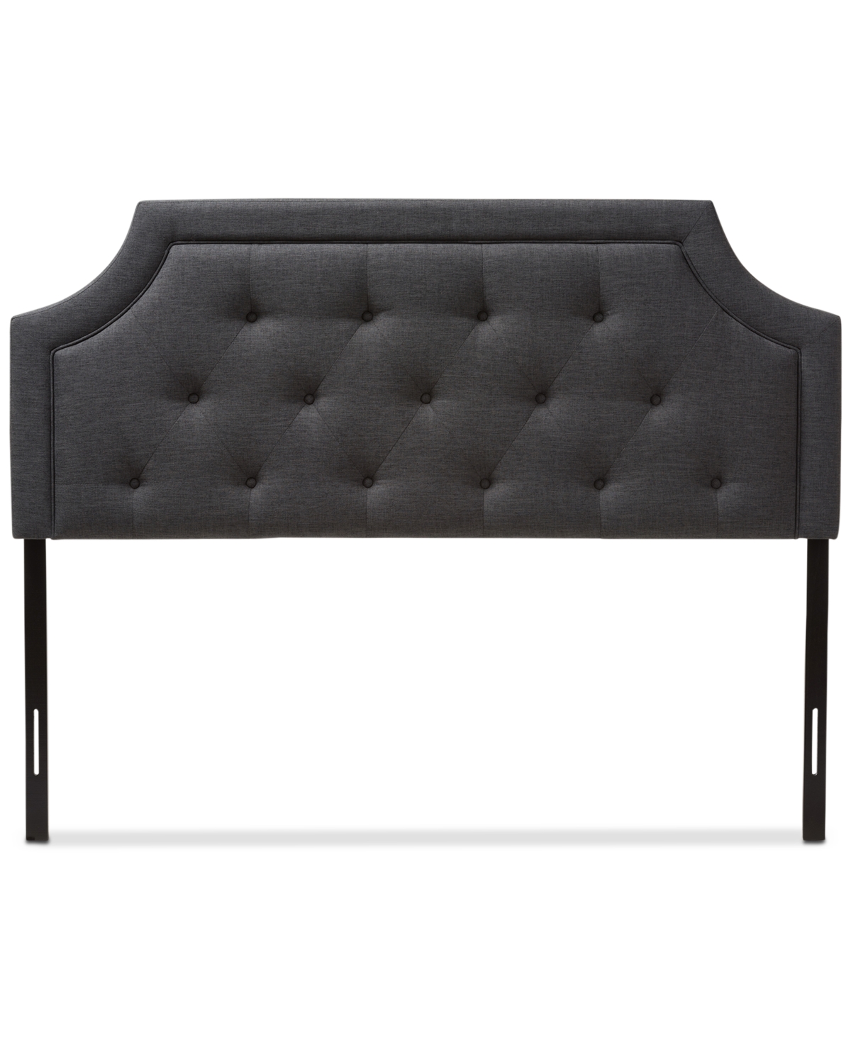 Furniture Carran Queen Headboard In Dark Grey