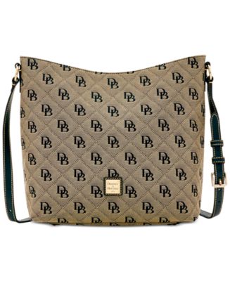 Dooney & Bourke Signature Quilted Hobo Crossbody, Created for Macy's ...