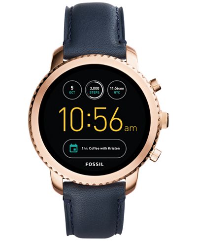 fossil q explorist blue