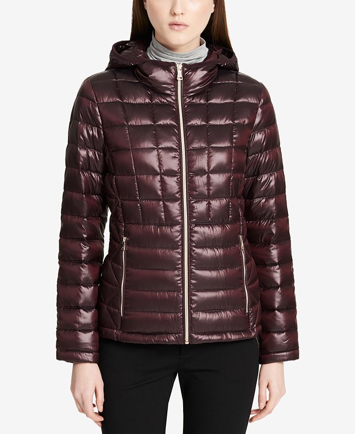 Macy s calvin klein store packable down jacket
