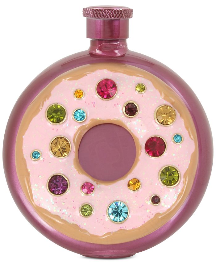Betsey Johnson Pink-Tone Multi-Stone Donut Flask - Macy's