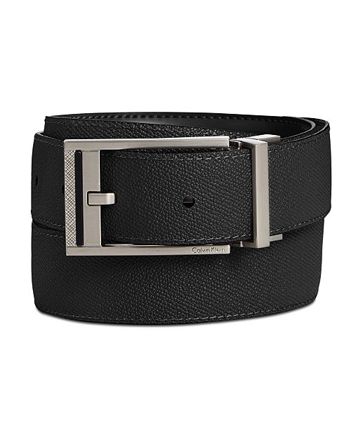 Calvin Klein Men S Reversible Leather Stitched Casual Belt Reviews All Accessories Men Macy S