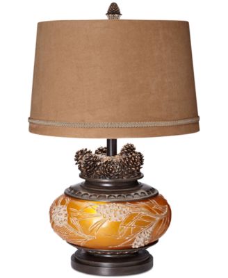 Pacific Coast - 26" Amber Pine Cone Lamp